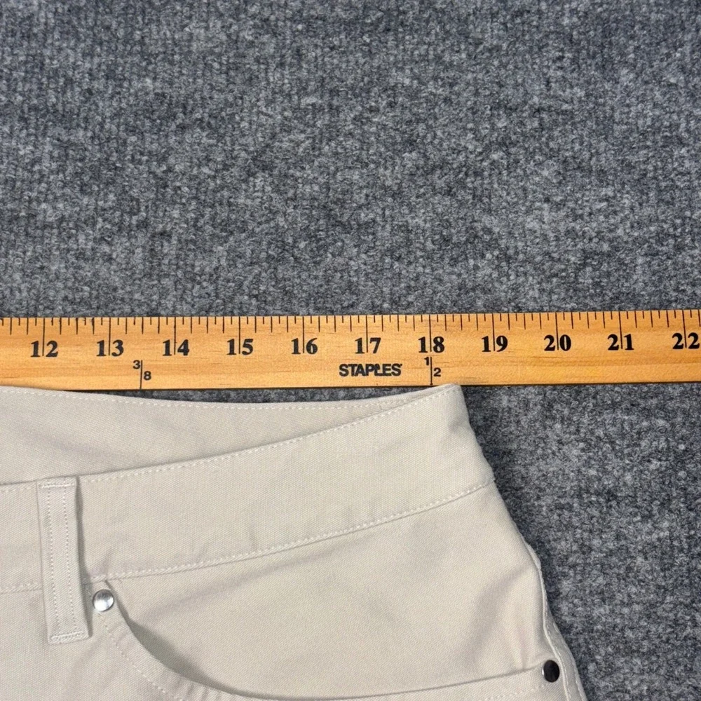 Lululemon Commission Pants Mens 36 Trench Classic Warpstreme Chino Golf Khaki